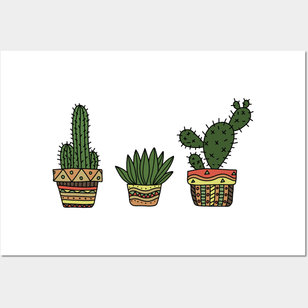 Cactus Wall Art by valentinahramov